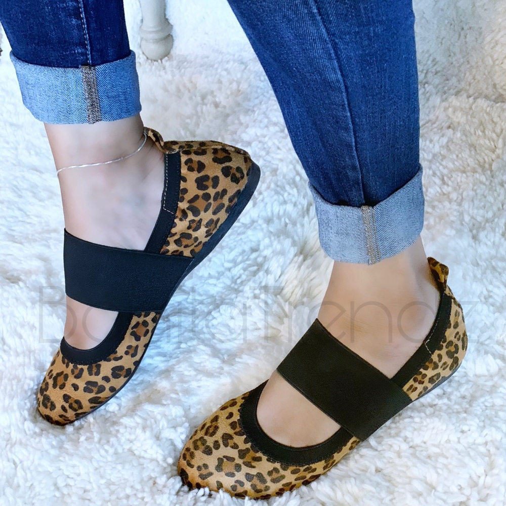 Vegan Suede MUSTARD Ballerina Flats - Picture 3 of 3